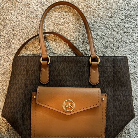 michael kors joey large leather pocket tote|Michael Michael Kors Joey Large Leather Pocket Tote.